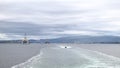 A Ship Departs the Scottish Town of Invergordon