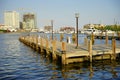 Ship dock in Baltimore inner harbor Royalty Free Stock Photo