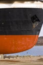 Ship in the dry dock