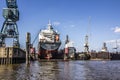 Ship in the drydock Royalty Free Stock Photo