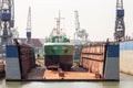 Ship drydock Royalty Free Stock Photo