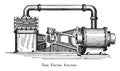 Ship Engine, vintage illustration