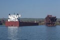 Ship Entering Harbor Royalty Free Stock Photo