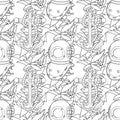 Ship equipment seamless pattern. Royalty Free Stock Photo