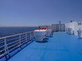 Ship ferry deck with no people