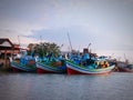 Ship in Fish port of pangkal balam, bangka belitung island