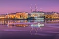 The ship `Flying Dutchman` on the Neva