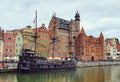 ship on the Gdansk embankment