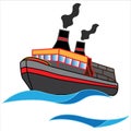 Ship grapfic design illustration good for icon or logo business