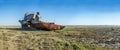 The ship graveyard of the Aral Sea.