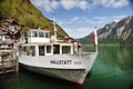 Ship on Hallstatt lake