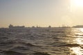 Ship at the harbor of Mumbai