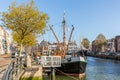 A ship in the harbour of Maassluis, The Netherlands