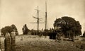 A ship harboured at Bosham 1890