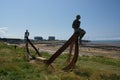 Ship. Viking longboat sculpture, next to Nuclear Power Station
