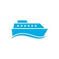 Ship icon vector illustration. shipping symbol Royalty Free Stock Photo