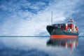 Ship with international container import export Royalty Free Stock Photo