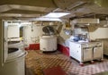 Ship kitchen, museum ship cruiser `Mikhail Kutuzov`