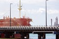 Ship Loading At Large City Wharf