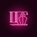 ship loading neon icon. Elements of web set. Simple icon for websites, web design, mobile app, info graphics