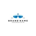 Ship logo design vector Royalty Free Stock Photo