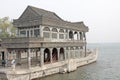 A ship made of stone. Summer Palace, Beijing, China Royalty Free Stock Photo