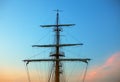 Ship mast against sky Royalty Free Stock Photo
