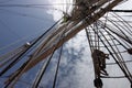 ship masts and rigging Royalty Free Stock Photo