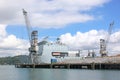 Ship in Falmouth Harbour Royalty Free Stock Photo