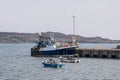 The ship is moored at Schull Royalty Free Stock Photo