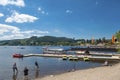 The ship mooring in Titisee Neustadt