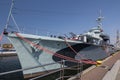 Ship museum Grom class destroyer ORP Blyskawica Thunderbolt in Port of Gdynia city, Poland.