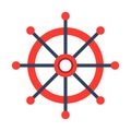Ship navigation,navigation, ship, wheel fully editable vector icon