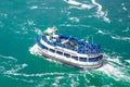 Ship at Niagara falls Royalty Free Stock Photo