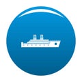 Ship passenger icon blue vector