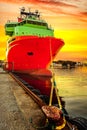 Ship in port Royalty Free Stock Photo