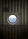 Ship porthole Royalty Free Stock Photo