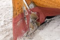 Ship propeller and rudder