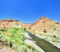 The Ship rock and John Day river Royalty Free Stock Photo