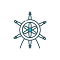 Isolated ship rudder vector design