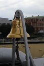 ShipÃÂ´s bell on board of icebreaker Krasin, Saint Petersburg,