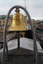 ShipÃÂ´s bell on board of icebreaker Krasin, Saint Petersburg