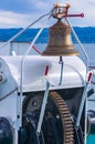 Ship`s Bell on an Excursion Boat Royalty Free Stock Photo