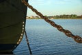 Ship's Bow and Anchor Chain Royalty Free Stock Photo