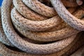 Ship`s rope twisted