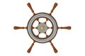 Ship's wheel closeup