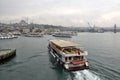 Ship sails, views of Istanbul Royalty Free Stock Photo