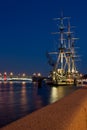 Ship in Saint Petersburg Royalty Free Stock Photo