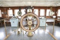 Wood ship steering wheel