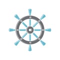 Ship steering wheel icon on background for graphic and web design. Simple vector sign. Internet concept symbol for Royalty Free Stock Photo